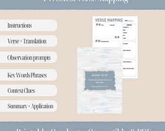 Fear Not Bible Study | Isaiah 41:10 Verse Mapping