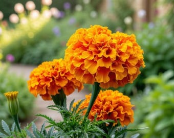 500 Sparky Marigold Seeds - Multi-Colored Flower Variety - Tagetes erecta - Ideal for Planting in Gardens or Containers