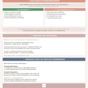 Post burnout journal imprimable pour visite chez médecin | Téléchargement Instantané PDF Format A4