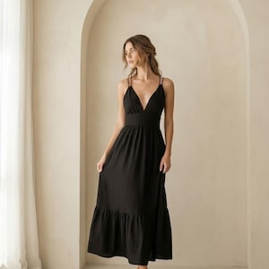 princess polly baby blue dress Strappy Wired Hem Swing Mini Dress Women Summer Dress in Black – Saint  Genies Wholesale main image 0