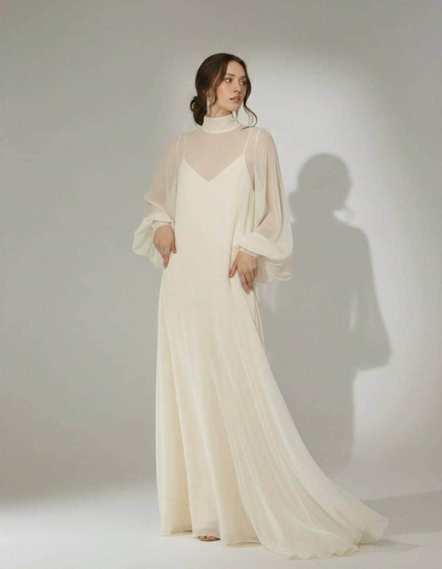 Chiffon Overlay Dress
