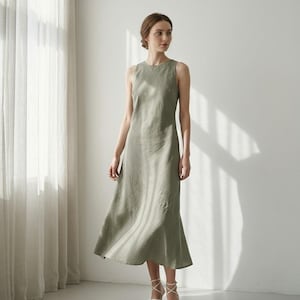 white christmas dresses Light Sage Tank Midi Dress