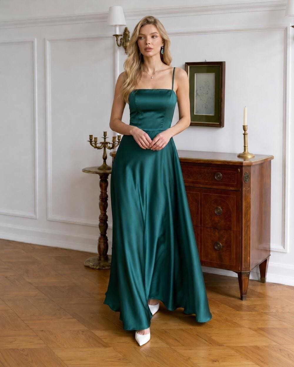 Emerald Slip Dress