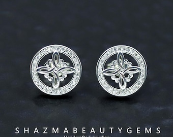 Sterling Silver Witch's Knot Earrings, Ethereal Occult Jewelry