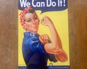 Letrero metálico "Podemos hacerlo": póster retro de la Segunda Guerra Mundial, decoración motivacional vintage