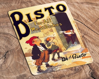 Vintage Bisto Advertising Sign – Retro British Kitchen Decor
