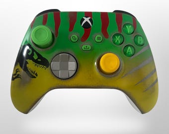 Custom Painted Xbox Series X Controller - Jurassic Dinosaur Ford Explorer Tour Vehicle inspired