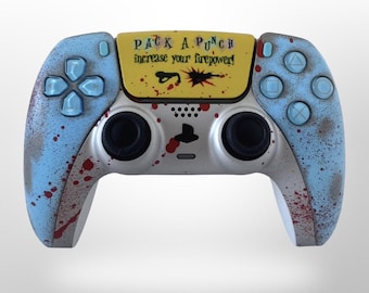 Custom Painted Ps5 Controller - COD Zombies Weapon Upgrade Pack a Punch Machine Inspired