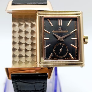 Vintage Jeager LeCaultre Reverse Sud Zifferblatt Silber Zifferblatt Quarz Herren Armbanduhr Kostenloser Versand