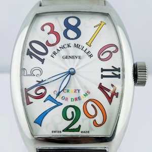 Vintage Franck Muller Geneve Crazy Hours Automatic Men's Wrist Watch Free Shipping
