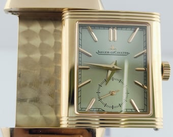 Orologio da polso vintage Jaeger LeCoultre Reverso Sud con quadrante argentato, movimento al quarzo, da uomo, spedizione gratuita.