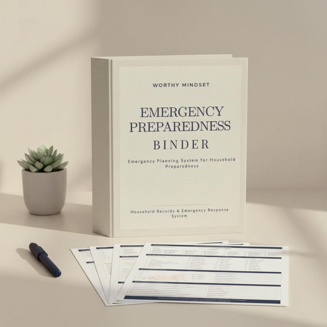 Emergency Preparedness Binder | Family Planning System (printable PDF ...