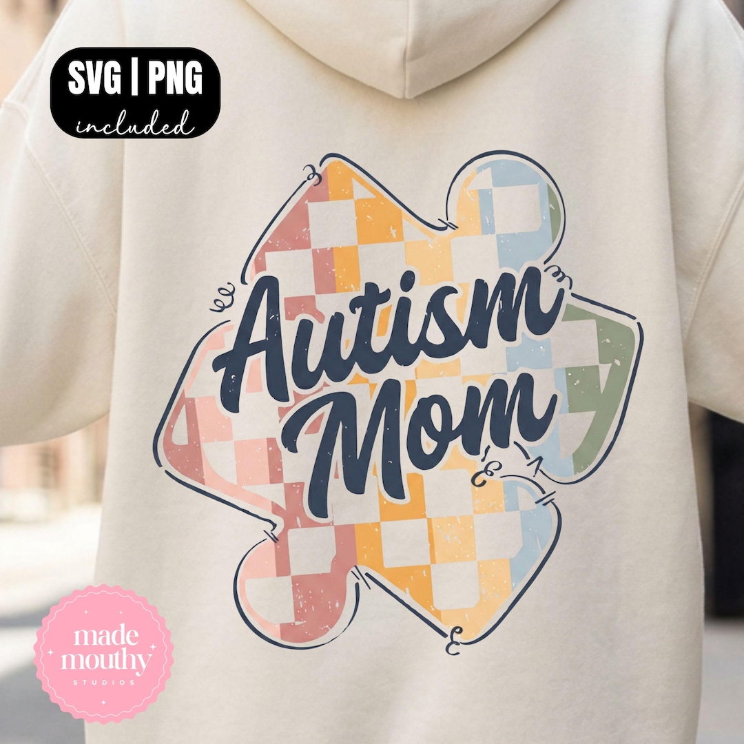 Autism Mom SVG PNG | Awareness Puzzle Piece Design | Special Needs Gift ...