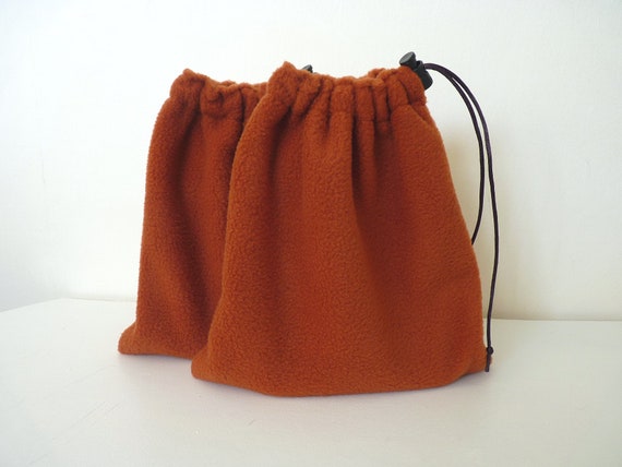 Bags English Embroidered Black Fleece Stirrup Protectors Iron Covers