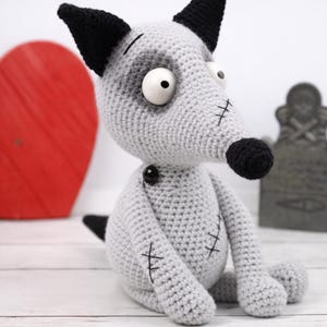 Gothic Amigurumi Dogs Crochet Pattern PDF | Dark Aesthetic Plush Pair | Modern Crochet Toy