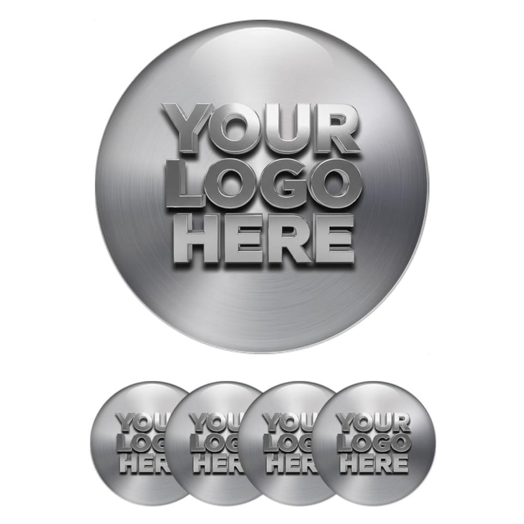 Personalized Wheel Center Cap Stickers – Set of 4 Custom 3D Domed Epoxy ...