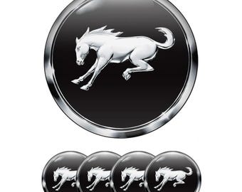 Juego de 4 pegatinas para tapas centrales de ruedas: calcomanías 3D con logotipo de resina epoxi abovedada para llantas, emblemas impermeables para tapacubos.