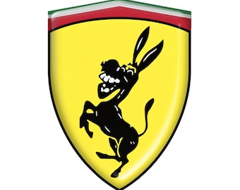 Emblema lateral de resina epoxi con cúpula 3D personalizado de Donkey, calcomanía divertida para coche, pegatina autoadhesiva para guardabarros, emblema de escudo para coche, 1 unidad