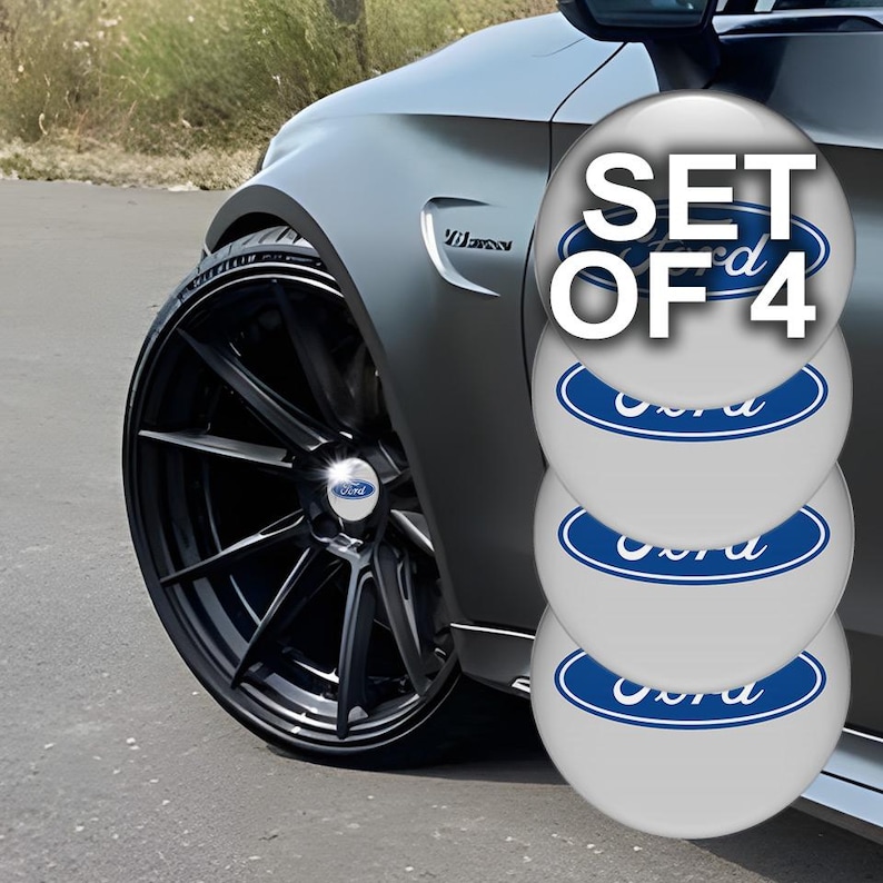 3D Domed Wheel Center Cap Stickers Set of 4 – Custom Logo Resin Rim ...
