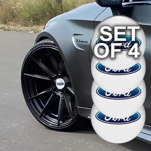 Juego de 4 pegatinas 3D abovedadas para tapas centrales de ruedas: calcomanías personalizadas de epoxi con logotipo para llantas de coche, superposición de emblema para tapacubos.