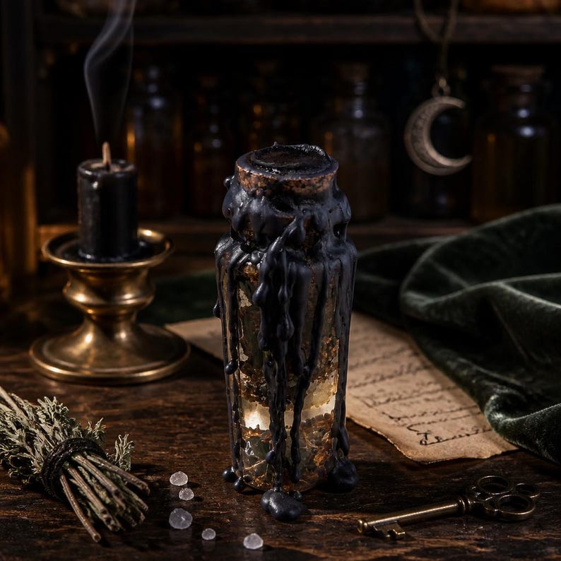 Put Them in a Jar • Handmade Sour Jar Spell • Witchcraft Curio for Boundaries & Justice image 2