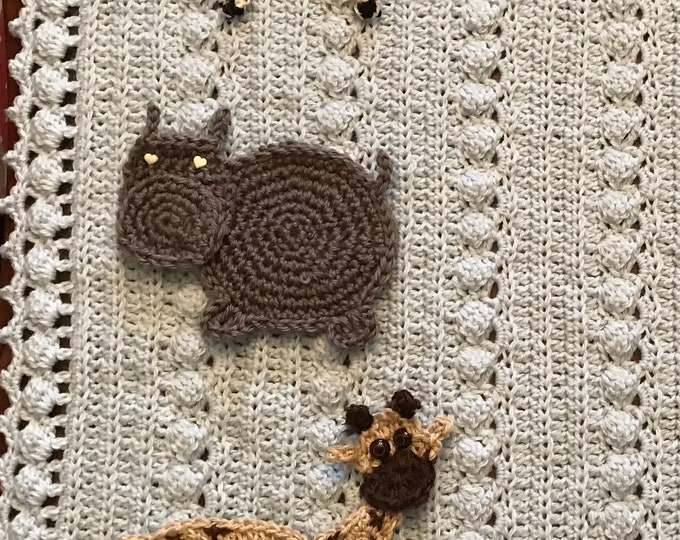 Crochet sea turtle baby blanket,nautical,beach,pink mix,Safari,woodland,zoo,farm,themes available,2 sizes,choose animals,Baby Tuckers design