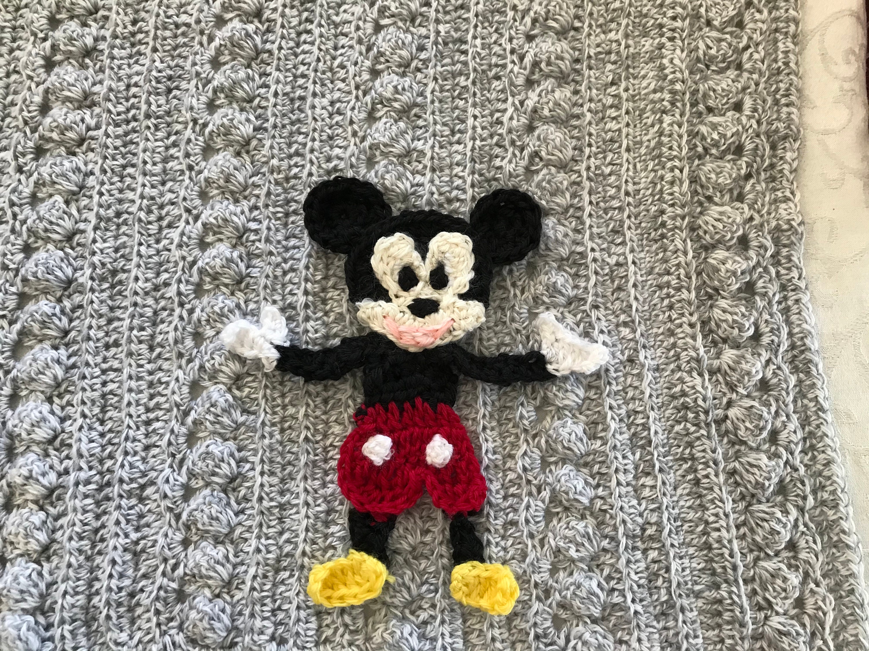 Mickey Mouse Crochet Baby Blanket