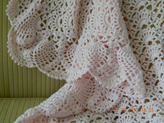 Precious Pineapple Baby Blanket Pineapple Lace Blanket White Baby Blankets Baby Shower Gifts