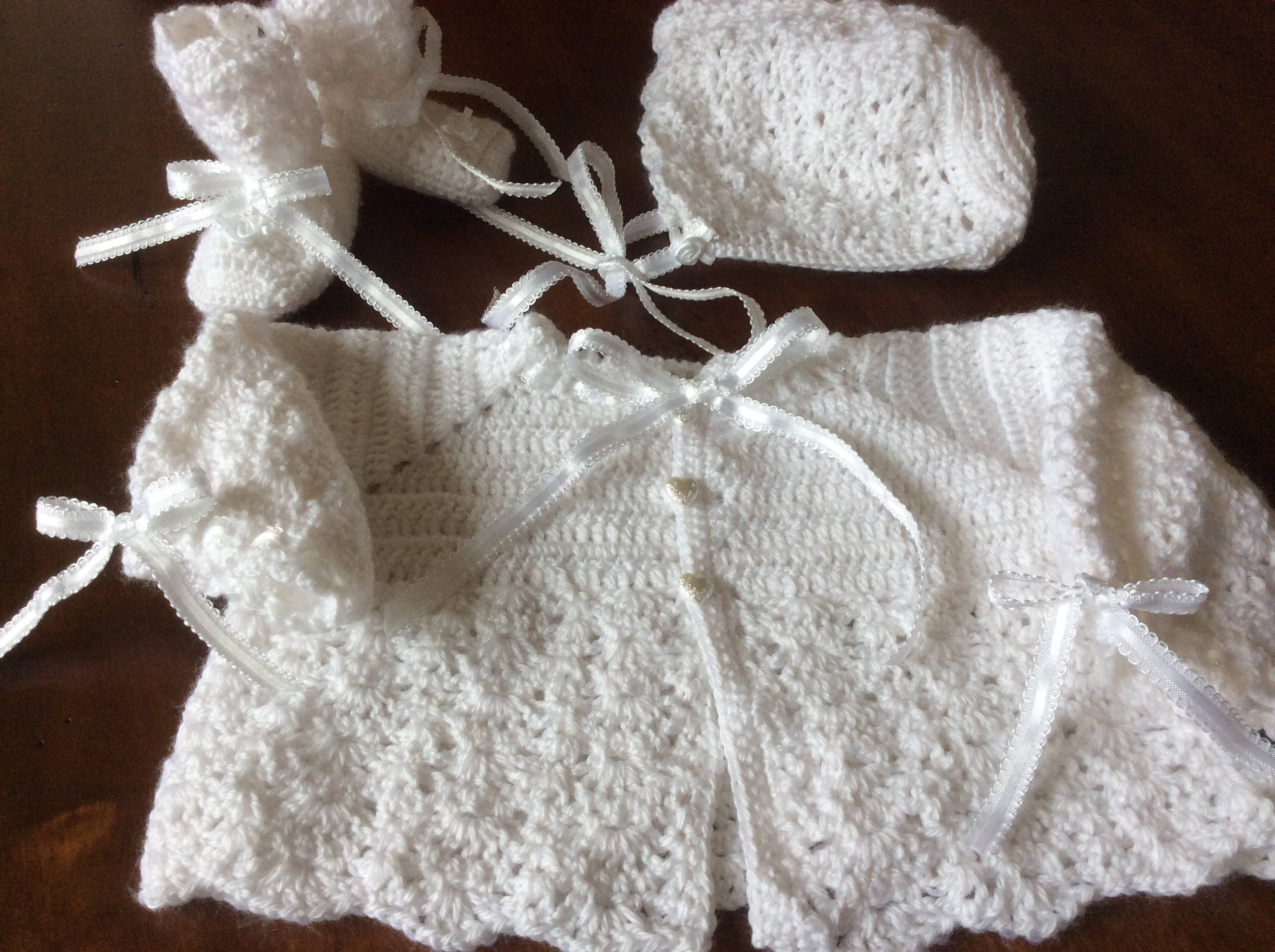 baby christening cardigan