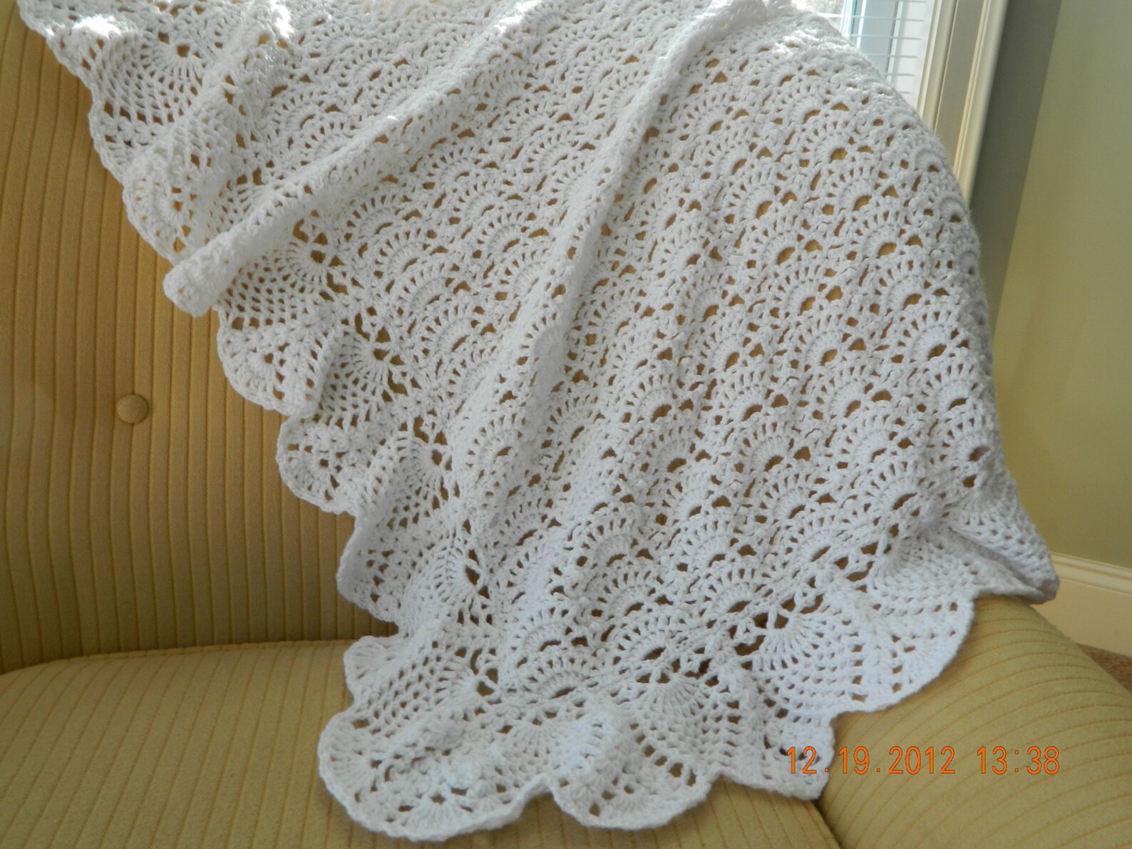 Crochet Pineapple Baby Blanket Handmade Blanket Etsy