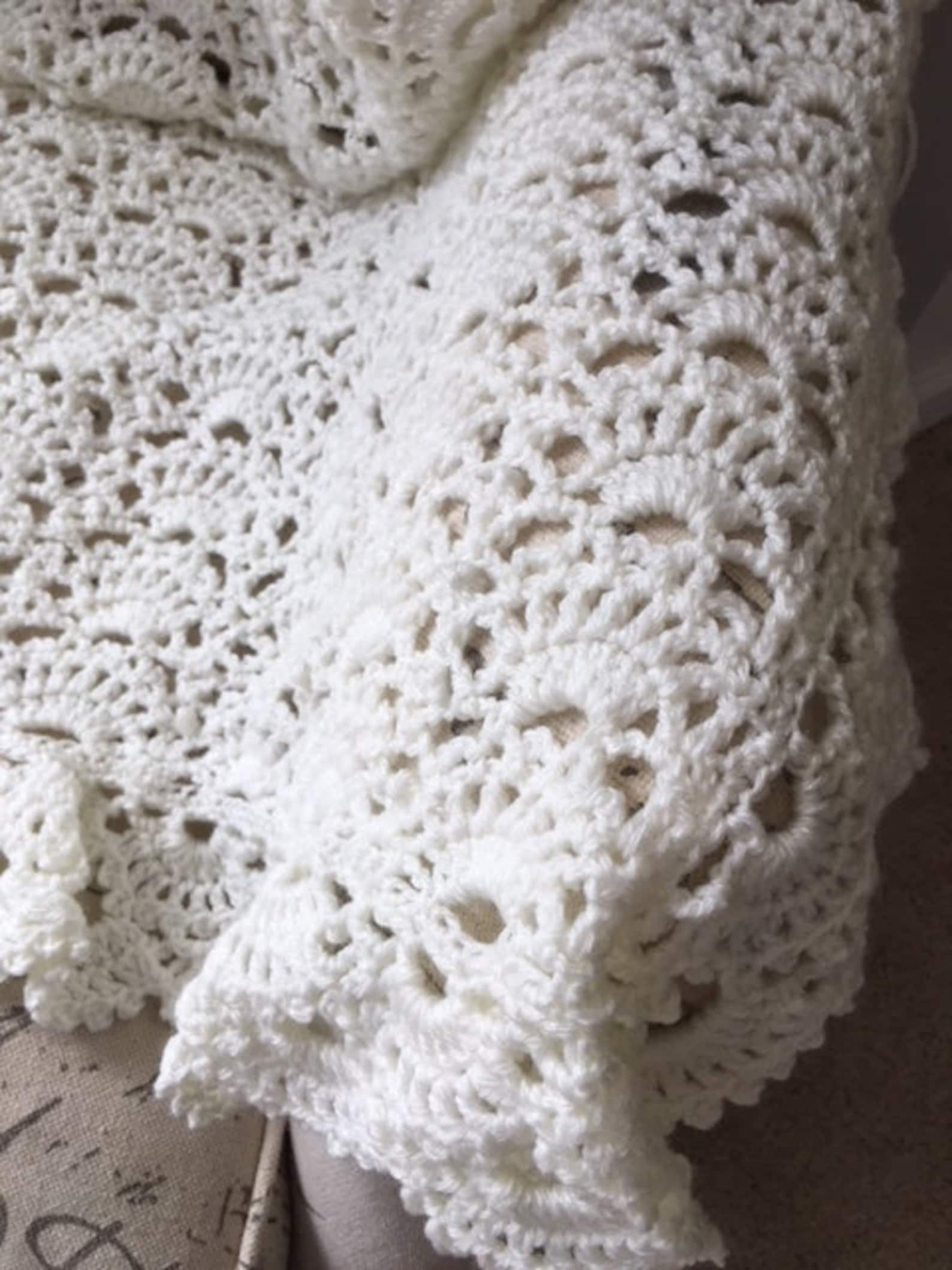Crochet Baby Shower Blanket Pale Pink or Your Color Choice 2 - Etsy