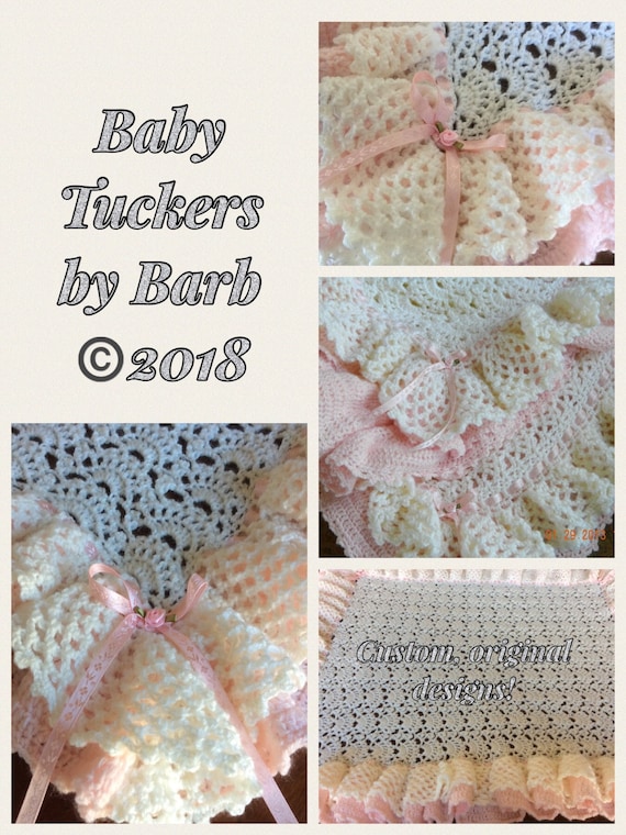 Pink and White Handmade Extra Thickness Crochet Baby Blanket. Ideal Shower  Gift. New Baby Gift. 