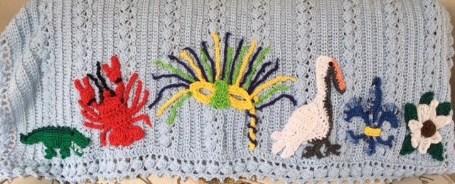 Crochet Baby Bedding Charleston Savannah Cajun Bayou Mardi Gras