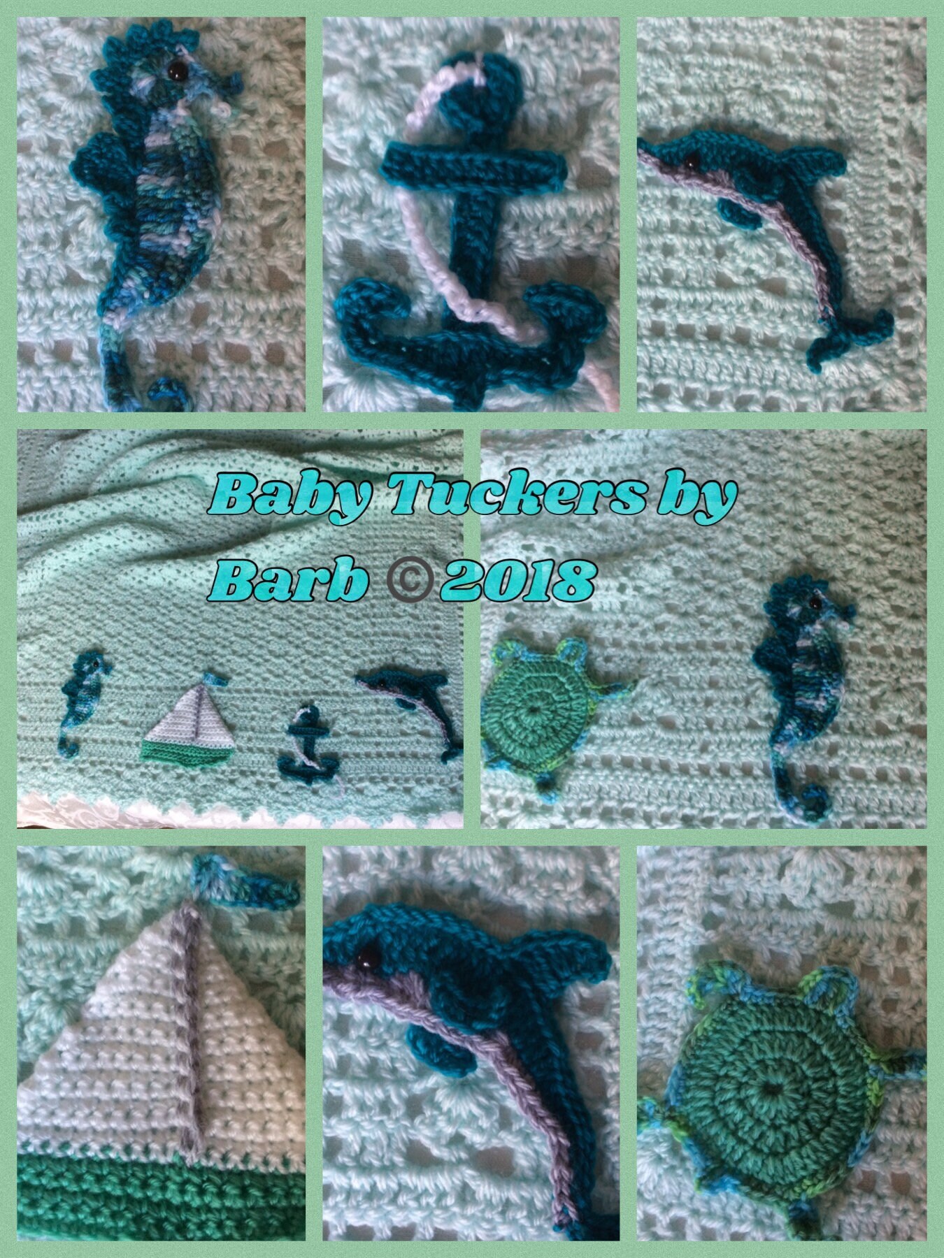 sea turtle baby blanket