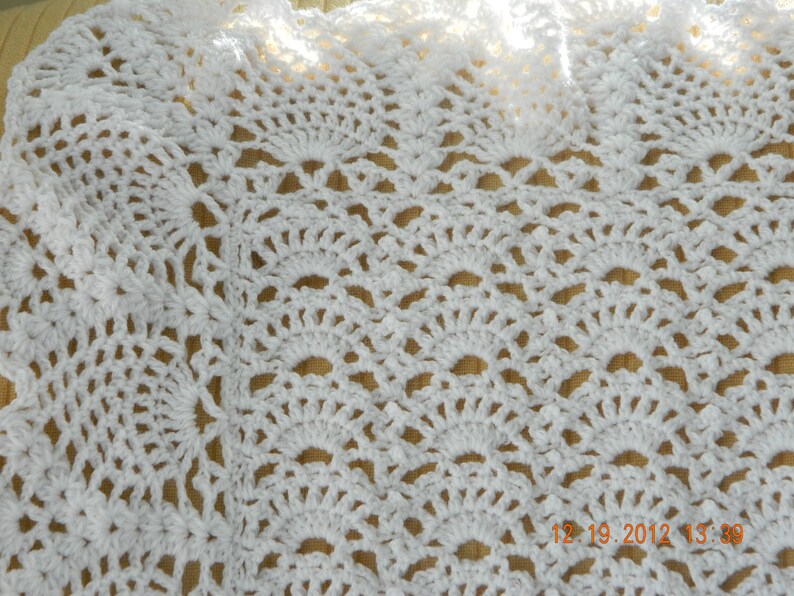 Crochet Pineapple Baby Blanket Handmade Blanket Etsy