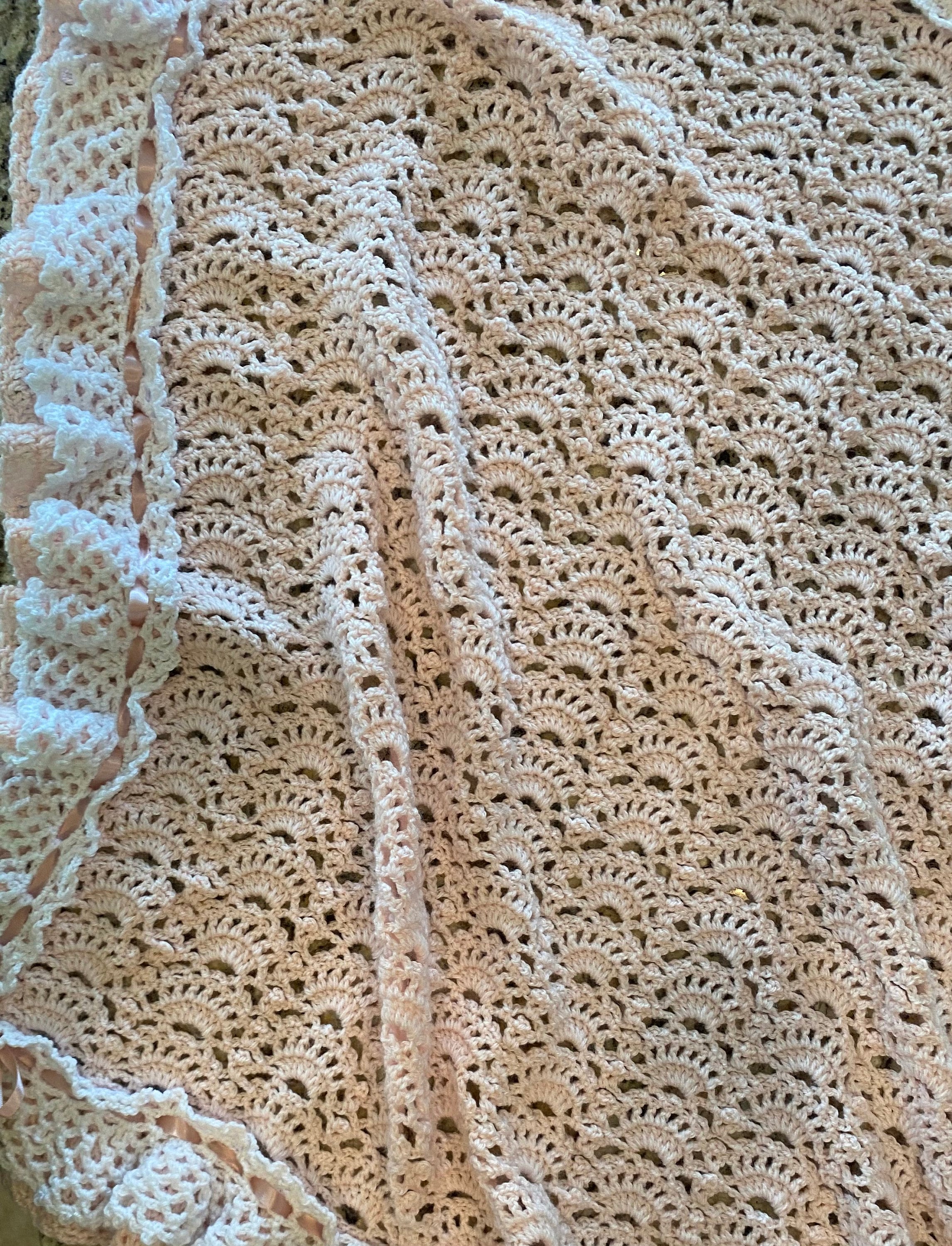 Crochet Baby Blanket Full Double Ruffles Unique Custom - Etsy