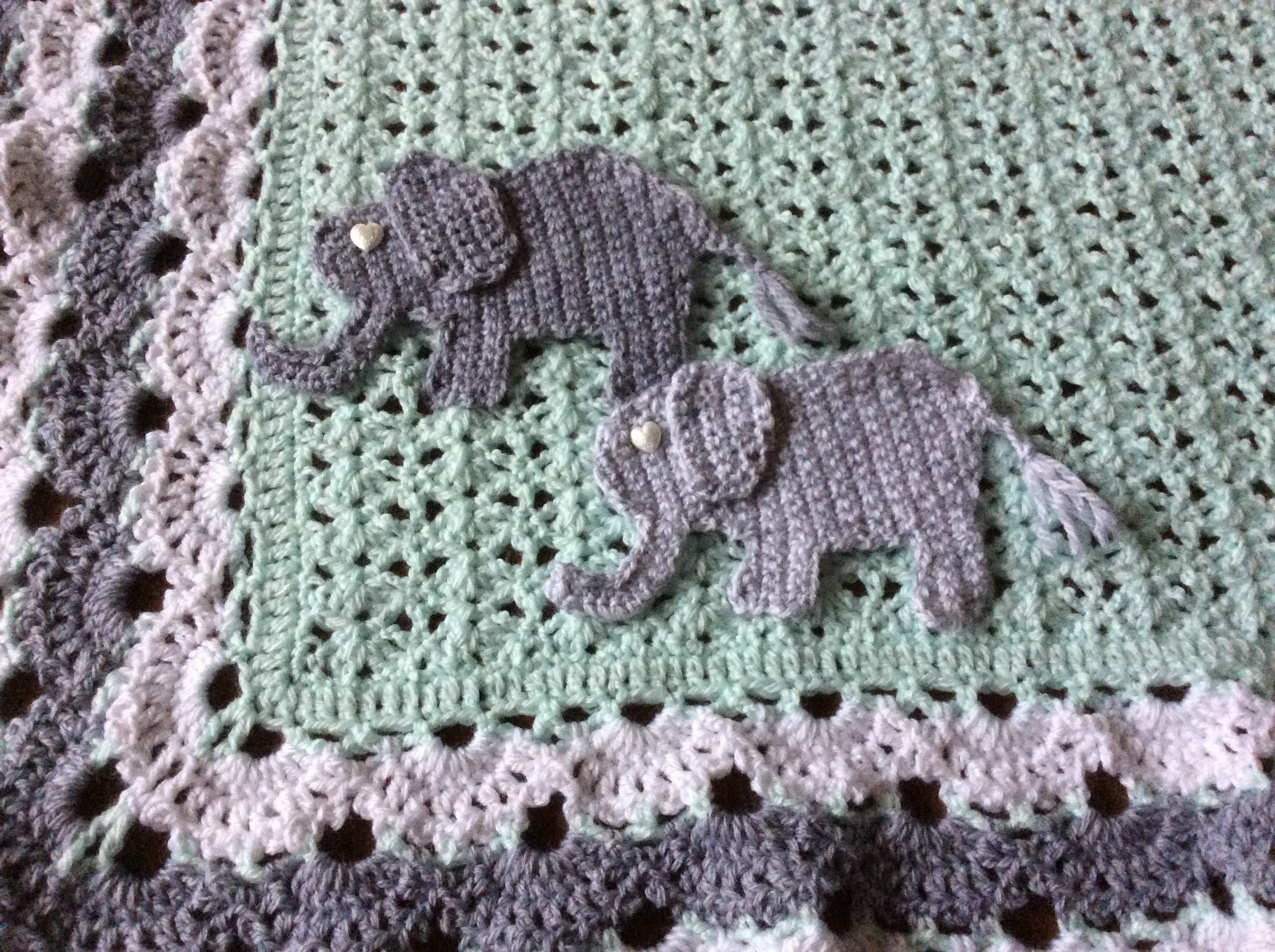 Crochet baby elephant blanketcustom hand madeZooSafari Etsy