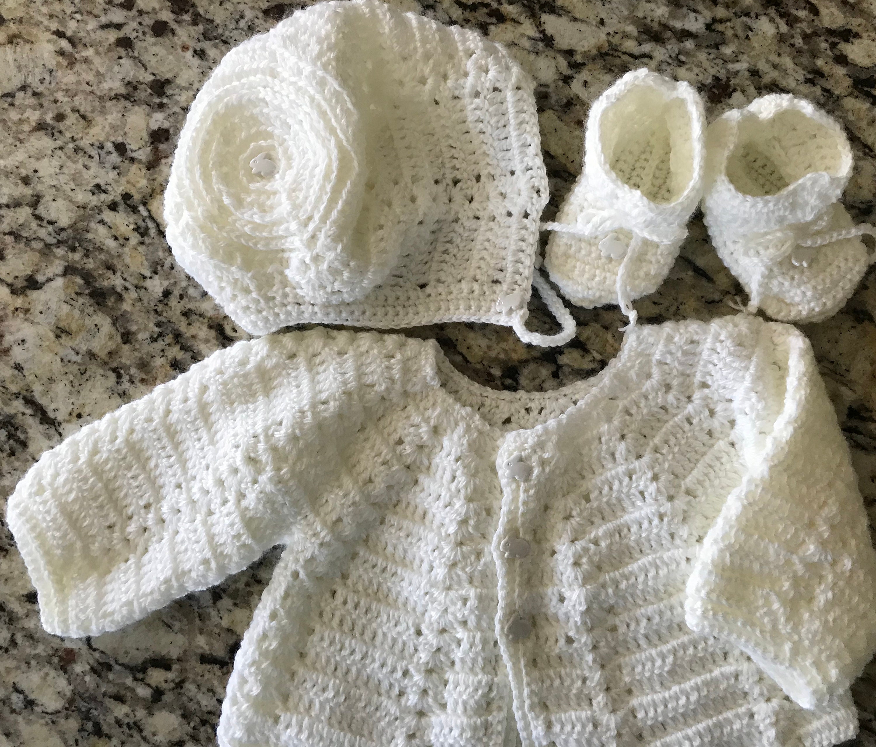baby white cardigan sweater