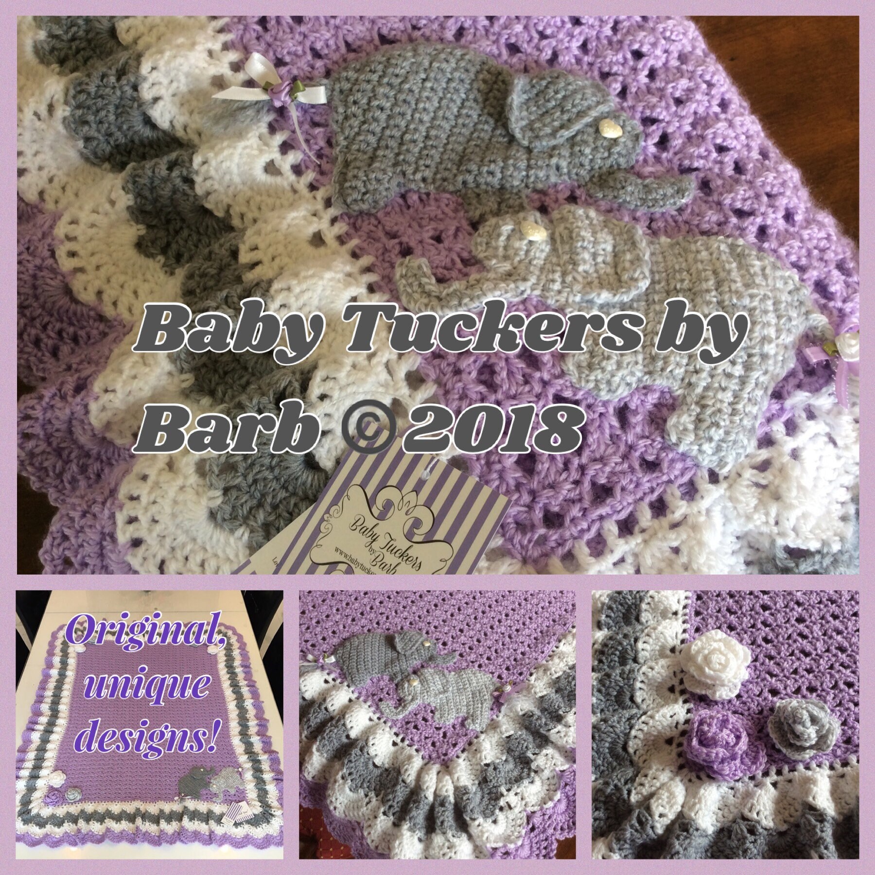 elephant crib blanket