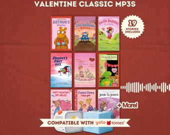 Valentine Audio Stories Bundle | 19 Kids Stories & Songs MP3 | Toniebox and Yoto Compatible