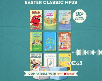 Bundel met audioverhalen voor Pasen | 35 kinderverhalen en -liedjes MP3 | Toniebox- en Yoto-compatibel