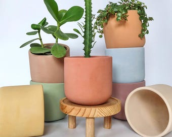 Concrete planters/Minimalistic concrete plant pot/ Betonowa osłonka i doniczka