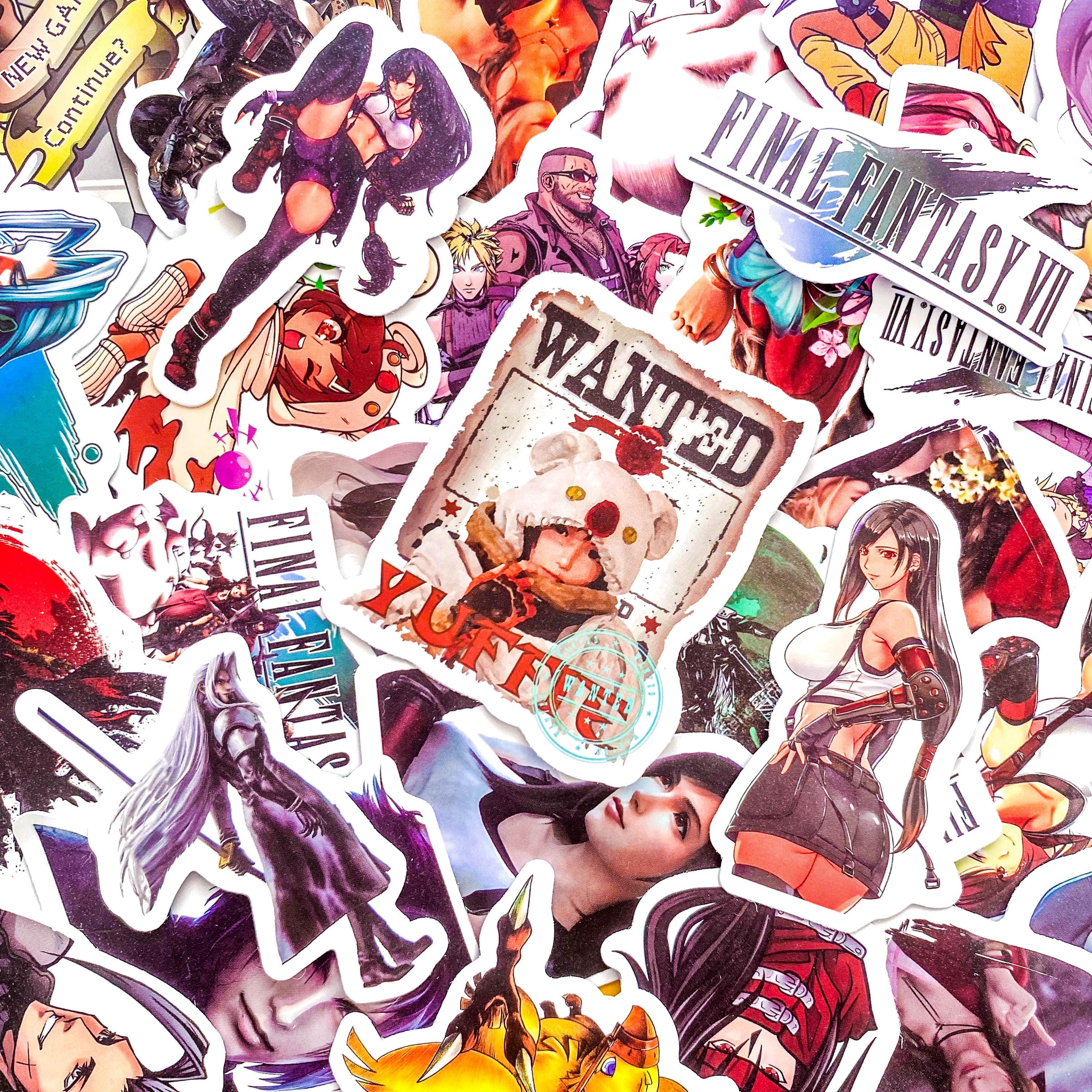Pack of 50 Final Fantasy Stickers, RPG Game Hero Stickers, Chocobo ...