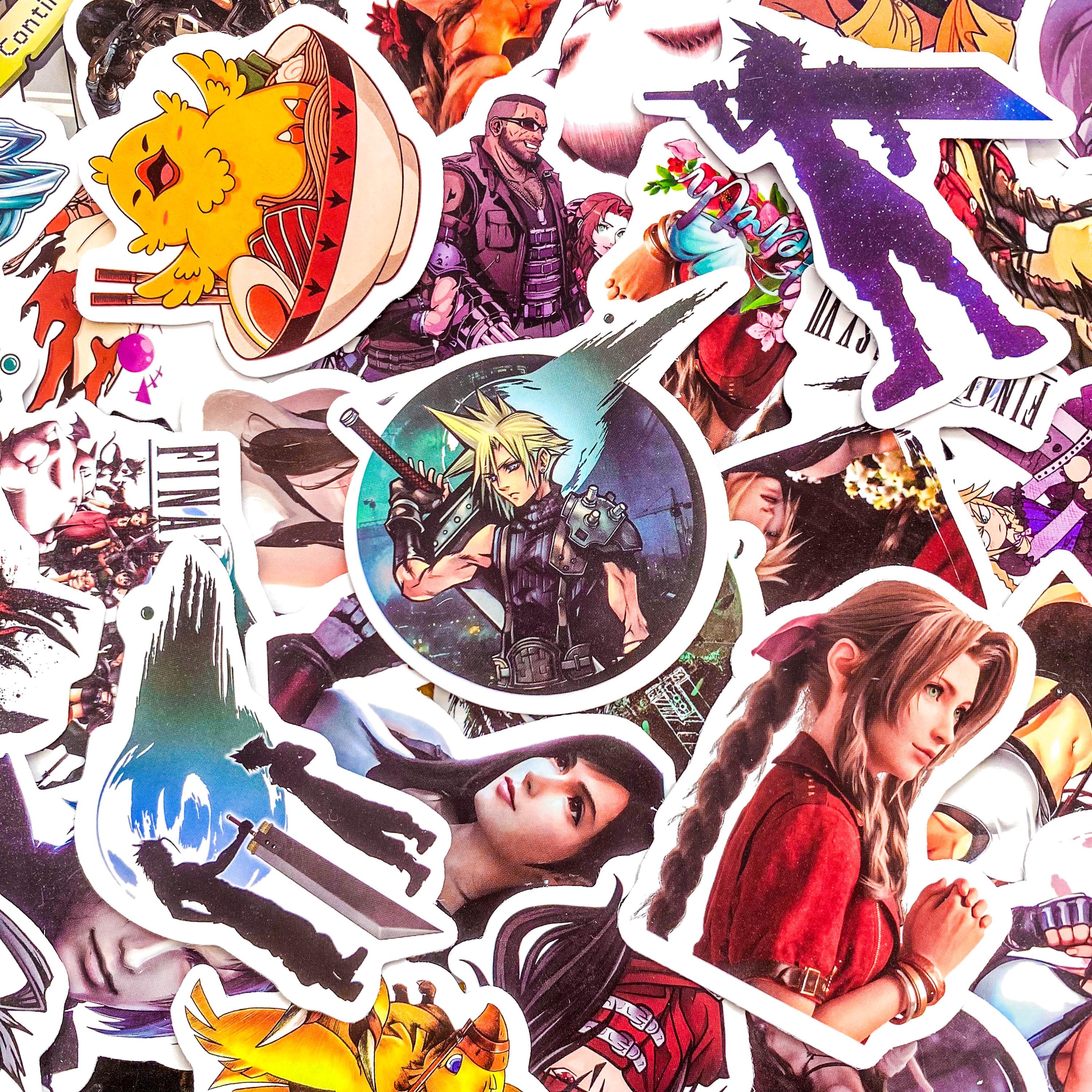 Pack of 50 Final Fantasy Stickers, RPG Game Hero Stickers, Chocobo ...