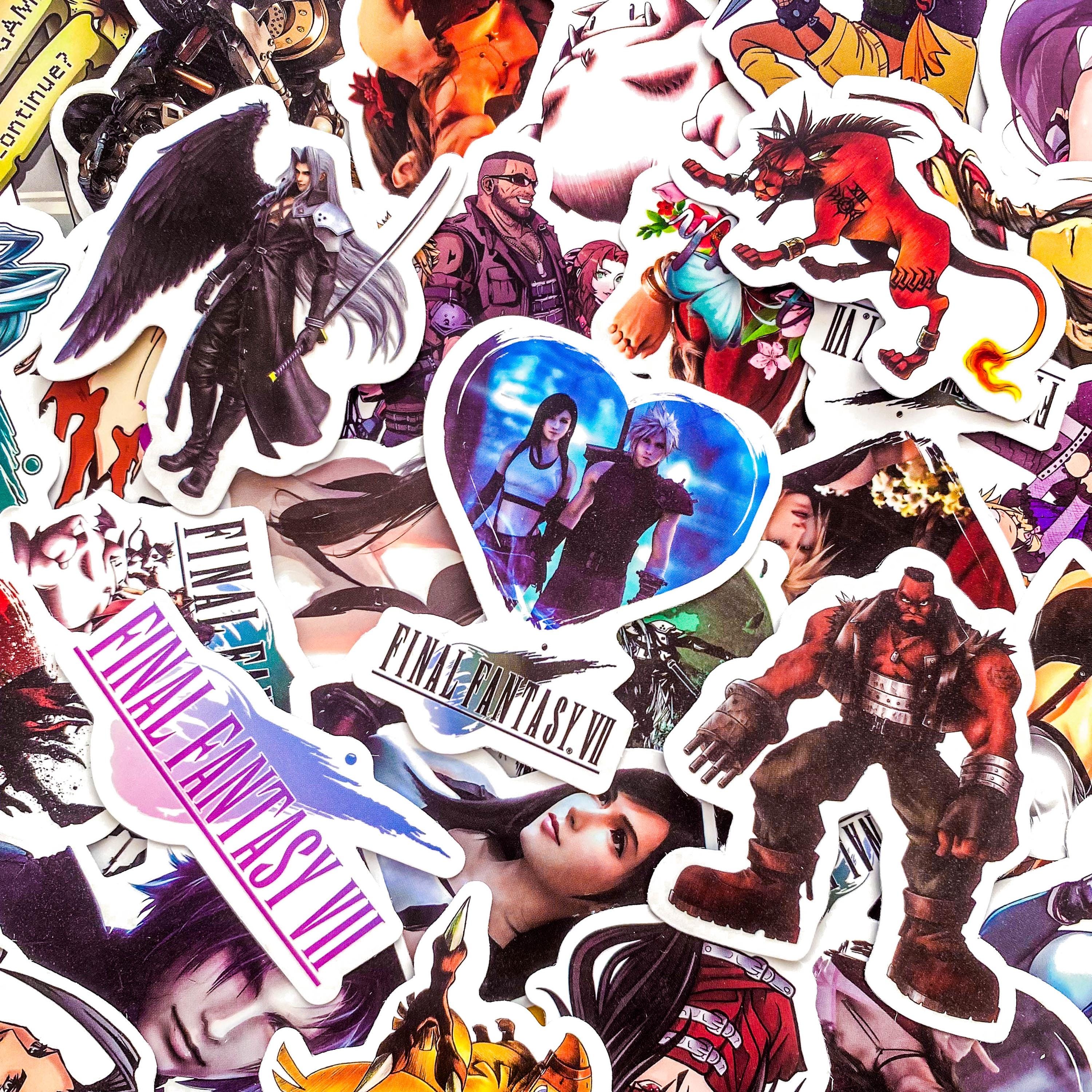 Final Version Sticker Pack of 50 Final Fantasy Stickers, RPG Game Hero Stickers, Chocobo ...