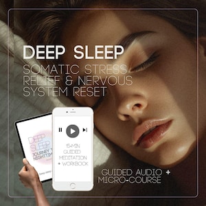 Meditazione guidata per un sonno profondo + diario / Audio serale per una mente calma e un riposo profondo