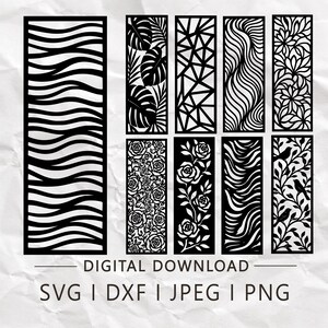 Modern Privacy Panel SVG DXF | Laser Cut Design