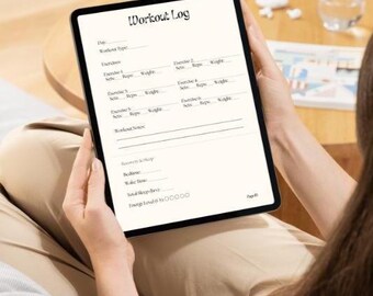 30 Day Gym Tracker | Beginner Fitness Planner (PDF Download)
