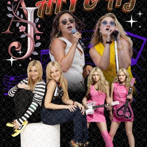 ALY & AJ tour PNG File (Digital Print)