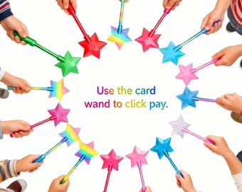 Magic Payment Wand 3D Printed Credit Card Wand Click Payment Card Holder Toy Payment Wand Children's gifts